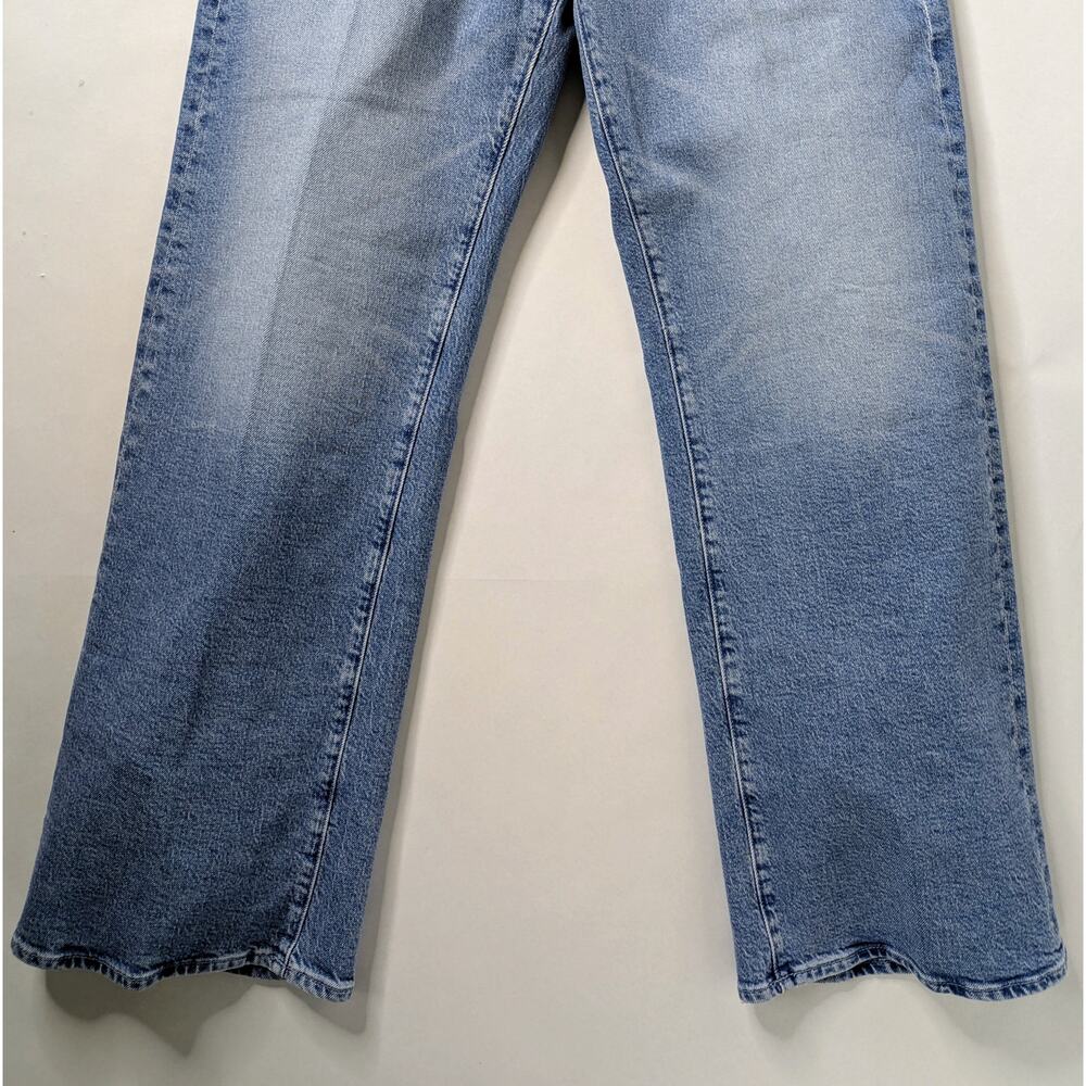 MOTHER Superior Lasso Sneak 29 Sow Surreal Blue Straight Leg High Rise - Picture 5 of 14